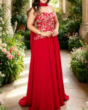 Load image into Gallery viewer, Red Corset Dress