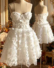 Load image into Gallery viewer, Gracie | Short A Line Butterfly Lace Dress