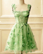 Load image into Gallery viewer, Sage Green Homecoming Dress 2024