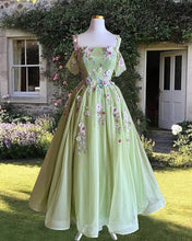 Load image into Gallery viewer, Light Green Midi Homecoming Dress