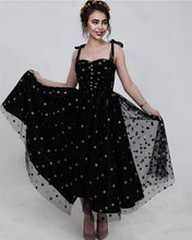 Load image into Gallery viewer, Black Starry Dress