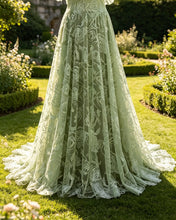 Load image into Gallery viewer, Lola | Boho Lace Off The Shoulder Wedding Dress