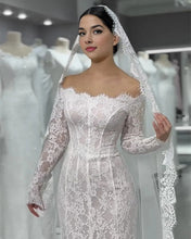 Load image into Gallery viewer, MAYA | Lace Mermaid Wedding Dress Off Shoulder