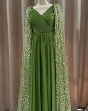 Load image into Gallery viewer, Moss Green Prom Dress 2024