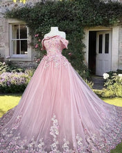 Load image into Gallery viewer, Blush Pink Ball Gown