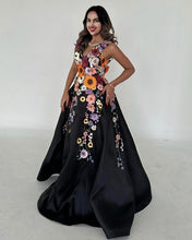 Load image into Gallery viewer, Black Prom Long Dress