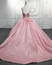 Load image into Gallery viewer, Lace Beaded Sweetheart Ball Gown Sparkly Dress