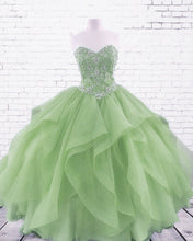 Load image into Gallery viewer, Sage Green Sweetheart Quinceanera Dress