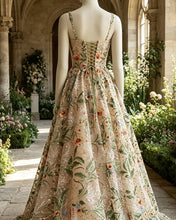 Load image into Gallery viewer, Sira | A-line Glitter Embroidered Dress