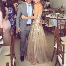 Load image into Gallery viewer, Champagne-Formal-Dresses