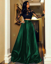 Load image into Gallery viewer, Two Piece Prom Dresses Long Sleeve