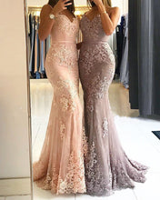 Load image into Gallery viewer, Elegant Lace Mermaid Evening Gowns