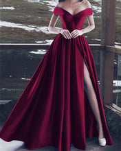 Load image into Gallery viewer, Burgundy Prom Dresses 2022
