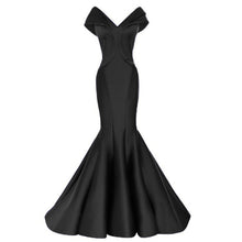 Load image into Gallery viewer, Mermaid Off The Shoulder V-neck Gown
