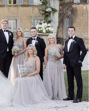 Load image into Gallery viewer, Tulle Bridesmaid Dresses For Bridal Party