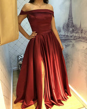 Load image into Gallery viewer, Long Bridesmaid Dresses Burgundy