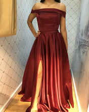 Load image into Gallery viewer, Long Evening Dresses Burgundy