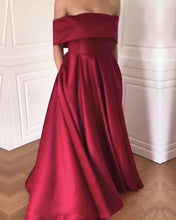 Load image into Gallery viewer, Burgundy Prom Dresses Long