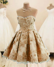 Load image into Gallery viewer, Champagne Homecoming Dresses
