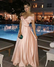 Load image into Gallery viewer, Long-Prom-Dresses-Baby-Pink-Evening-Party-Gowns-For-Weddings
