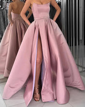 Load image into Gallery viewer, Long Pink Formal Evening Gown