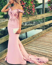 Load image into Gallery viewer, Dusty Pink Bridesmaid Dresses Mermaid