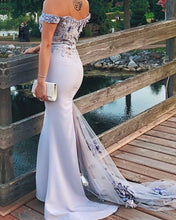 Load image into Gallery viewer, Lavender Bridesmaid Dresses Mermaid