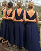 Load image into Gallery viewer, Asymmetric Bridesmaid Dresses