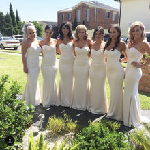 Load image into Gallery viewer, Elegant Lace Appliques Sweetheart Mermaid Bridesmaid Dresses