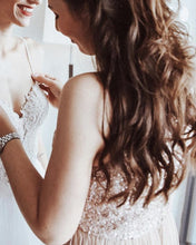 Load image into Gallery viewer, Champagne Bridesmaid Gowns