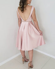 Load image into Gallery viewer, Pink Bridesmaid Dresses Open Back
