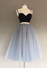 Load image into Gallery viewer, A Line Two Piece Homecoming Dresses Short Tulle Prom Gowns