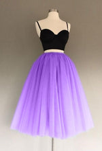 Load image into Gallery viewer, A Line Two Piece Homecoming Dresses Short Tulle Prom Gowns