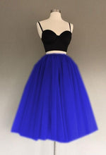 Load image into Gallery viewer, A Line Two Piece Homecoming Dresses Short Tulle Prom Gowns