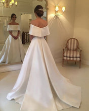 Load image into Gallery viewer, Sexy Wedding Gowns Satin Off The Shoulder