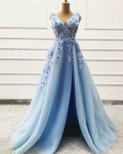 Load image into Gallery viewer, Baby Blue Prom Dresses 2020