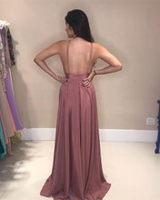 Load image into Gallery viewer, Backless Bridesmaid Dresses Chiffon