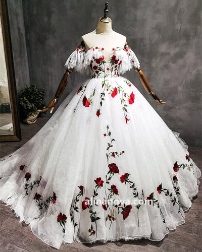 Ball Gown Wedding Lace Dresses