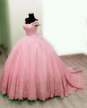 Load image into Gallery viewer, Blush Pink Quinceanera Dresses 2021