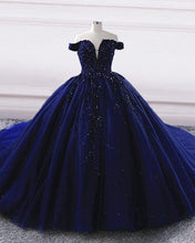 Load image into Gallery viewer, Navy Blue Wedding Dresses