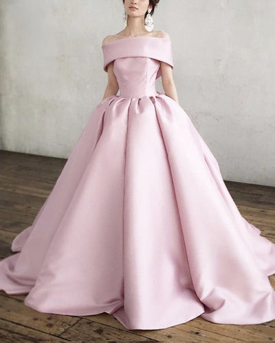 Pink Wedding Dress Ball Gown