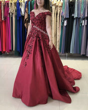Load image into Gallery viewer, Burgundy Prom Dresses