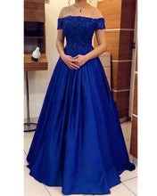 Load image into Gallery viewer, Royal Blue Prom Dress 2020
