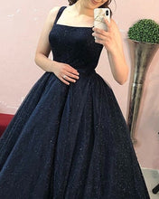 Load image into Gallery viewer, Ball Gown Sequin Dresses Prom Spaghetti Straps