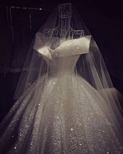 Load image into Gallery viewer, Sparkle Wedding Dress For Bride