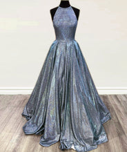 Load image into Gallery viewer, Ball Gown Sparkly Dresses Halter
