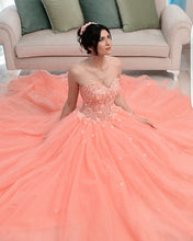 Load image into Gallery viewer, Coral Quinceanera Dresses 2021