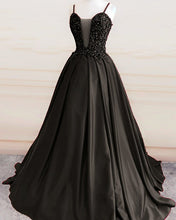 Load image into Gallery viewer, Black Prom Ball Gown Dresses