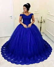 Load image into Gallery viewer, Royal Blue Quinceanera Dresses