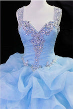 Load image into Gallery viewer, light blue quinceanera dress